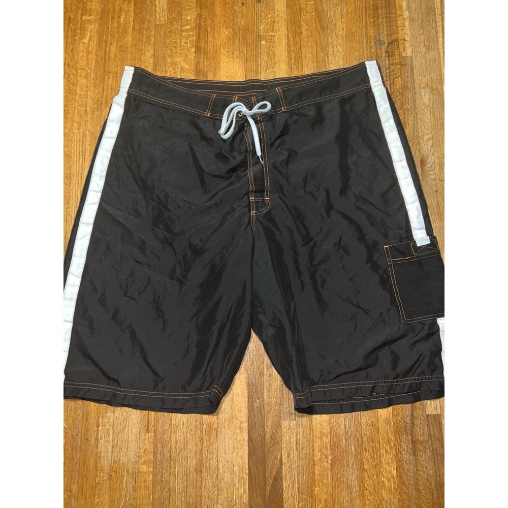 Cincinnati Bengals Men 2XL NFL Team Apparel Black‎ Swimwear Swim Trunk Shorts